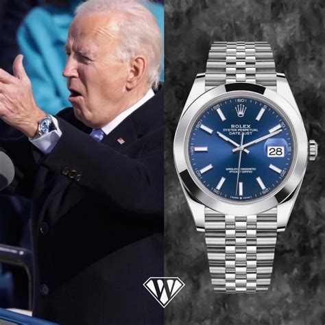 rolex datejust biden|biden wearing a rolex datejust.